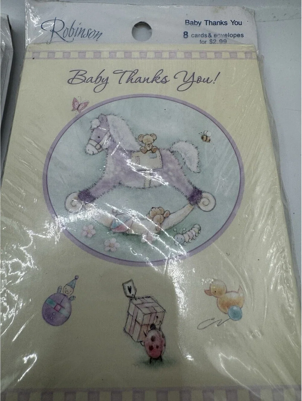 Lot Of 4 Packs Of NOS Baby Announcements And Thank You Cards Sealed